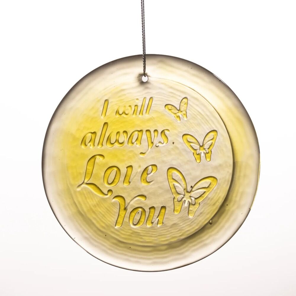 Dolly Parton Blenko Glass Suncatcher 4 1/2" I Will Always Love You Citrine LTD